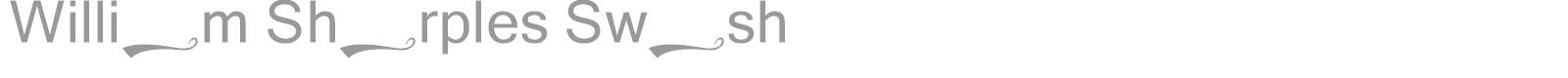 William Sharples font preview